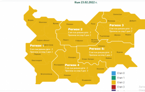 цялата covid карта стана жълта