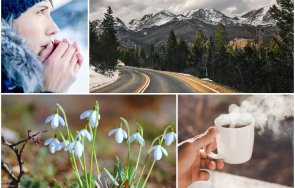 сутринта шарено време сутринта зимни температури деня пролетни живакът стигне градуса карта