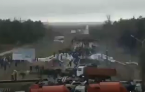 работници запорожието блокираха подстъпите руснаците ядрената централа видео