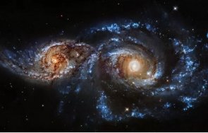 сензация хъбъл засне сблъсъка три галактики предричат смъртта млечния път космически канибализъм