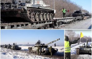 горещо фронта километровият конвой руски бронирани машини замръзна киев пентагонът чуди случва видео снимки