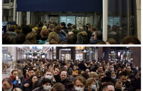 паника рускини бият последните артикули ikea огромни опашки години извиха затварянето западните магазини видео снимки