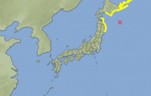 рихтер удари япония предупреждение еднометрово цунами