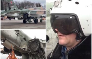 хладнокръвие пилот успя приземи самолета попадение украинска ракета видео