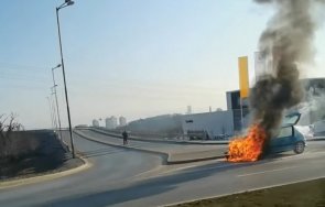 кола запали движение околовръстното софия