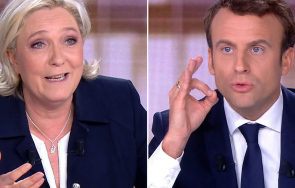 интригата затяга стопява разликата макрон льо пен
