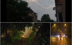 мощна буря връхлетя софия силен дъжд изсипа столицата