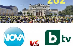 проправителствените бтв нова счупиха рекорда слагачество часа излъчват живо протест 300 души