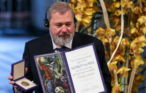 руският журналист дмитрий муратов продаде нобеловата награда $103 млн