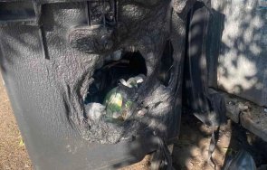 вандали подпалиха контейнери смет центъра видин