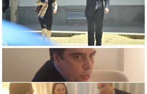 Асен Василев пие вино колаж