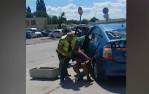 зрелищен арест надрусан водач заби колата сградата кат пловдив