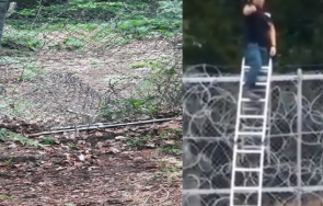 гавра нелегални мигранти снимат български полицаи удържат великата ограда видео