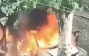 украинските партизани взривиха един назначен руснаците управител видео