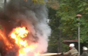 микробус изгоря девня