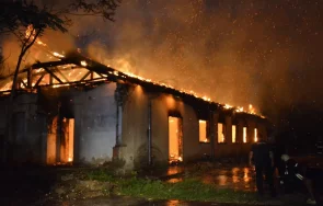 пожар лумна бивш тютюнев склад хасково