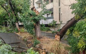 бургас блокиран урагана полиция пожарна смогват сигналите снимки