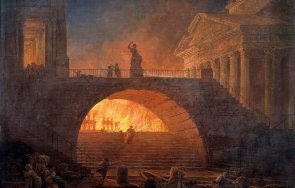 наистина нерон свирил цигулка докато рим гори