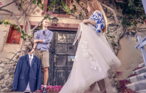 син прочут наш лекар сватбена фотосесия санторини снимки