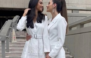 трус модата две желаните моделки ожениха една друга видео