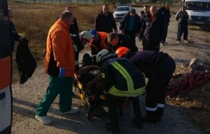 спасиха мъж останал заклещен цяла нощ тръба пловдив