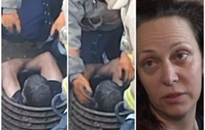 съпругата пропадналия тръба мъж чувства краката коленете надолу