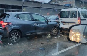 една верижна катастрофа столицата предизвика задръстване снимки