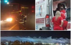 извънредна ситуация пик товарен влак амоняк падна река сърбия границата българия десетки натровени видео