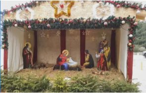 ужас безумие откраднаха фигурата агнето сцената рождество центъра софия