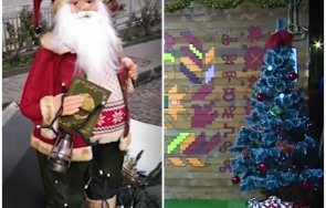 нагъл апаш задигна фигура дядо коледа столицата