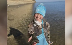 дете години намери зъб праисторическа акула