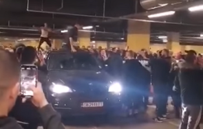 вакханалия брутална чалга диви танци коли столичен мол видео