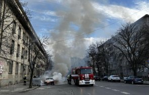 кола избухна пламъци центъра софия