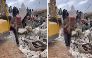 Бебе родено под развалините в Алепо