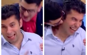 майтап сашо кадиев гореща прегръдка кирил петков заваляха целувки видео