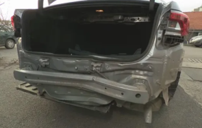 пиян помля няколко коли продължи пътя