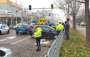катастрофа предизвика задръстване столичен булевард