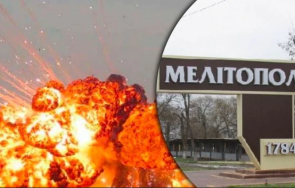 взривове окупирания мелитопол поразен руският команден център видео