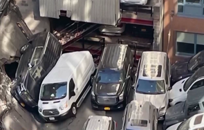 рухна многоетажен паркинг манхатън загинал