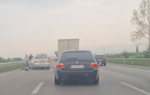 огромно задръстване северната тангента заради катастрофа видео