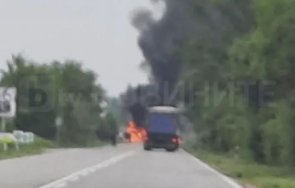 ужасна трагедия две могили два овъглени трупа тежка катастрофа пътят русе бяла затворен снимки