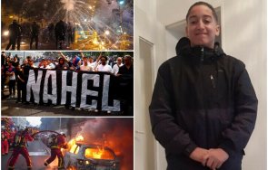 стотици арестувани петата нощ протести франция