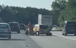 катастрофа тракия блокира трафика посока софия видео