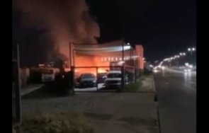 първи кадри огнения автокъща софия видео