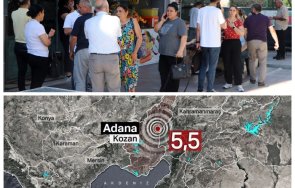 паника адана пострадали земетресението рихтер скачали тераси прозорци