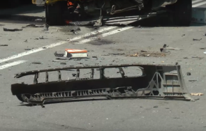 катастрофа кола бус пътя софия своге движението затруднено