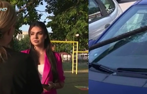 мъж заби кирка колата бившата