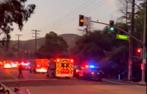 мъж застреля трима души бар калифорния ранени видео