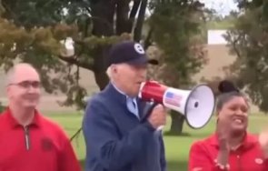 пълно изтрещяване джо байдън стана първият действащ президент сащ участвал протест