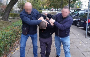 мъж престори манекен витрина обере мол снимки видео